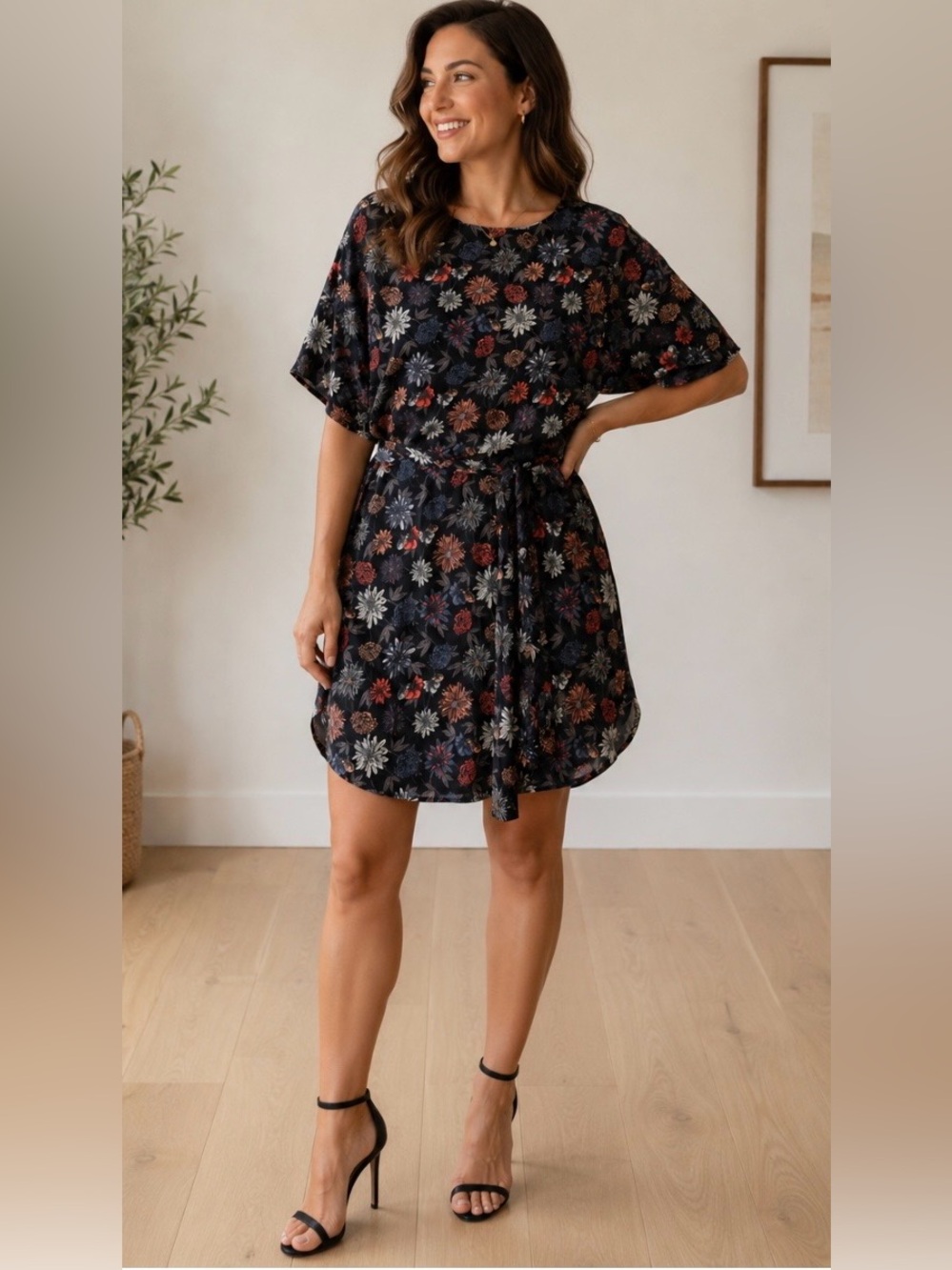 MNG Suit Floral Dress (Size S)
